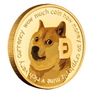 Funny Dogecoin Collectible Crypto Coin Physical Cryptocurrency Golden Plated Souvenir Coins Collection Gift