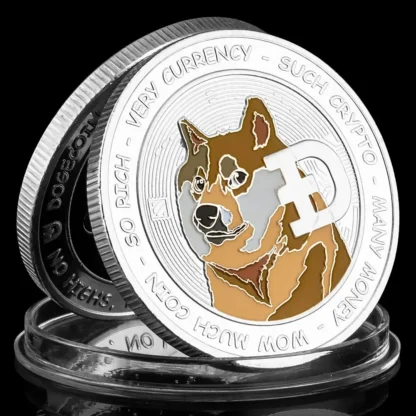 Dogecoin Cryptocurrency Musk and Doge To The Moon Collectible Coin Physical Cryptocoin Golden Plated Commemorative Gift - Image 5